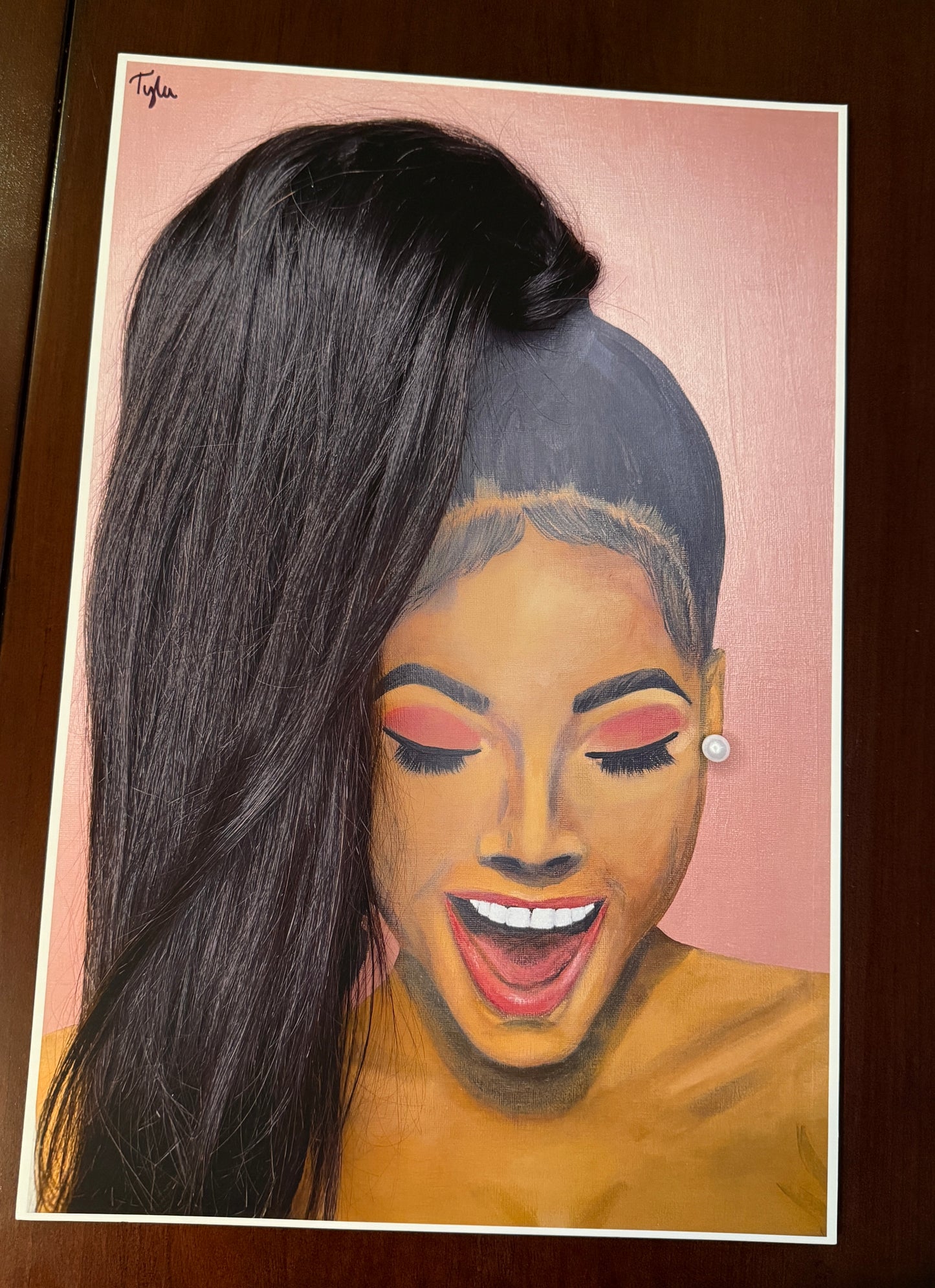 Joyful- 12X18 2D Paper Print (No Hair)
