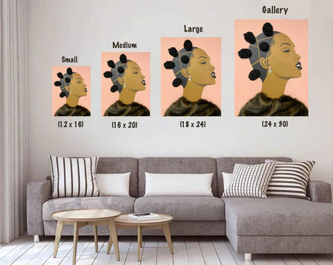 Joyful 3D Original Painting (with Hair)