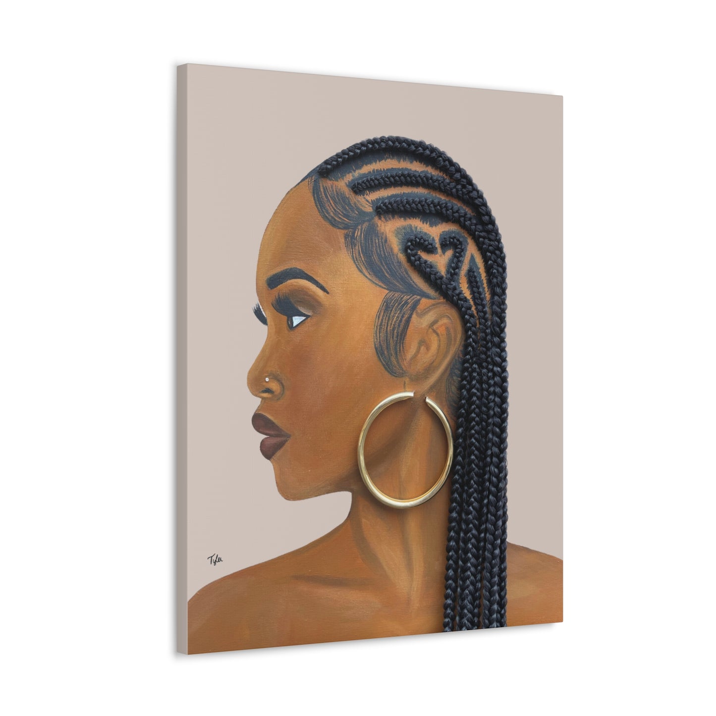 Certified Lover Girl- 2D Canvas Print (No Hair)