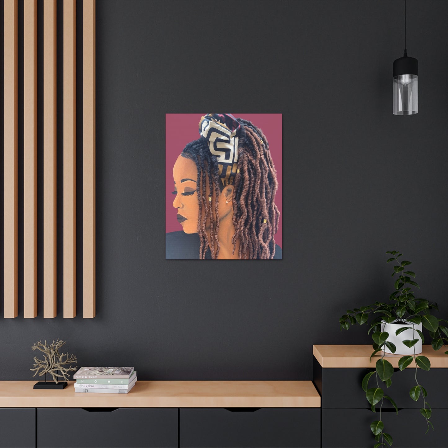 Locks- 2D Canvas Print (No Hair)