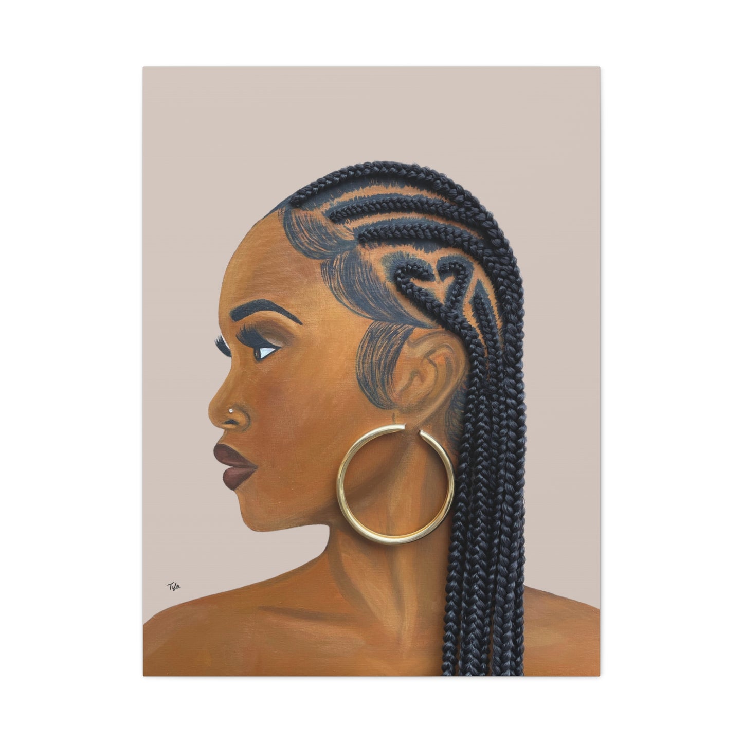 Certified Lover Girl- 2D Canvas Print (No Hair)