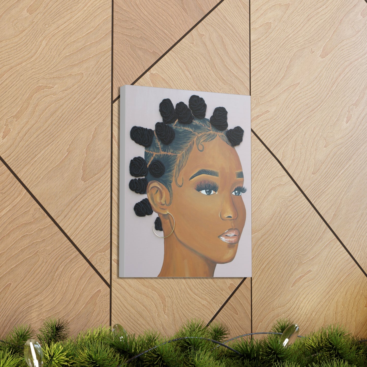 Top Knotch- 2D Canvas Print (no Hair)