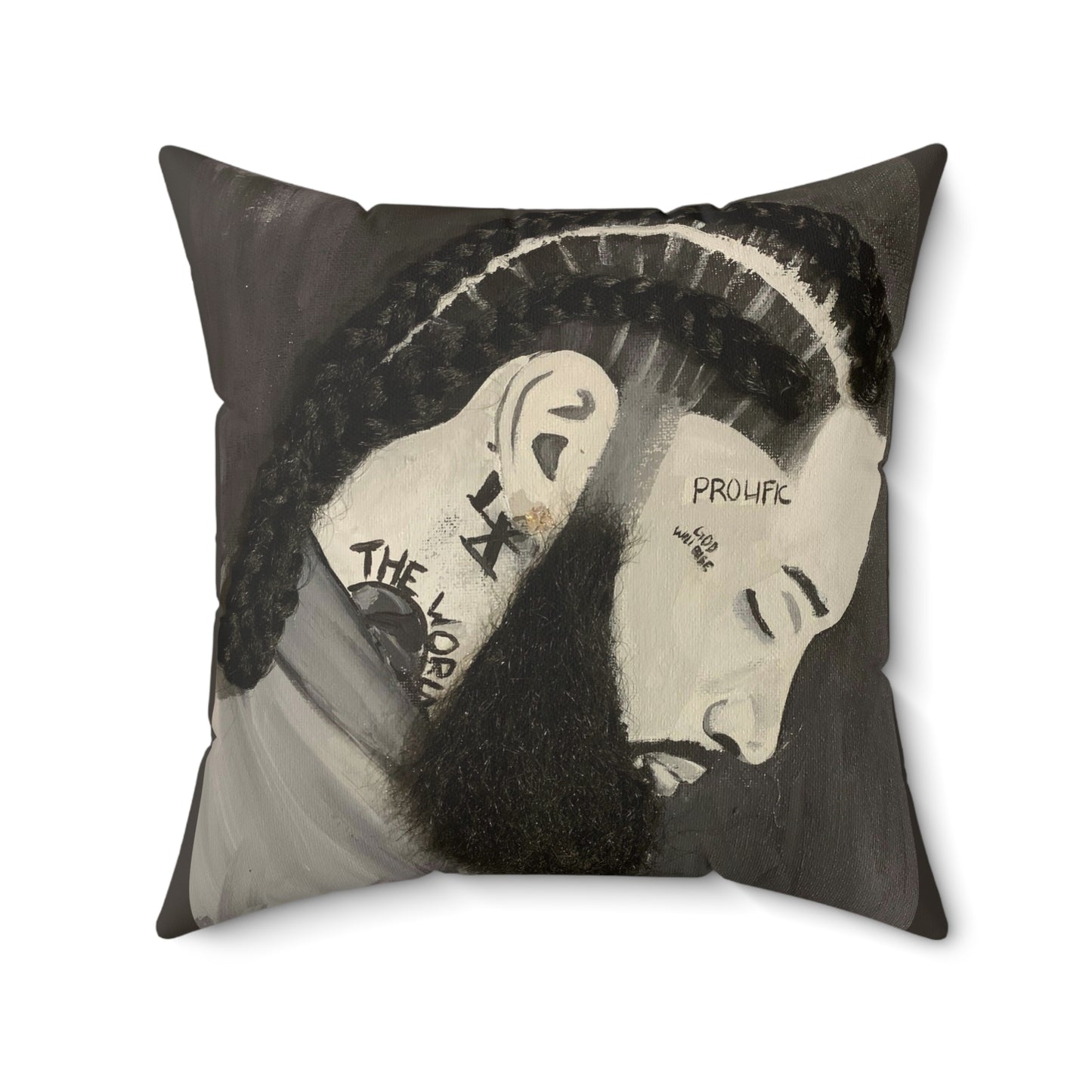 Nipsey 2D Pillow (No Hair)