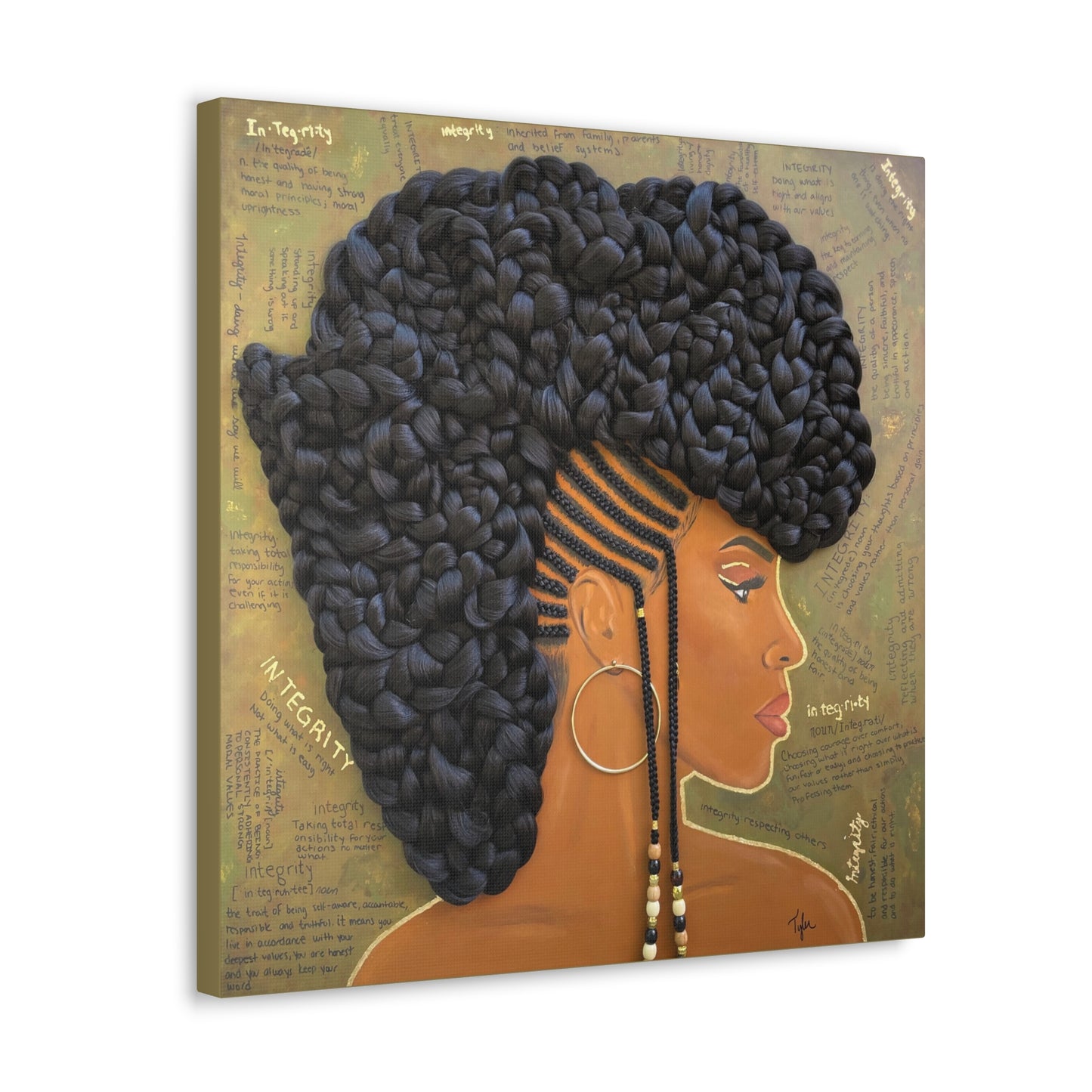 Integrity- 2D Canvas Print (no Hair)