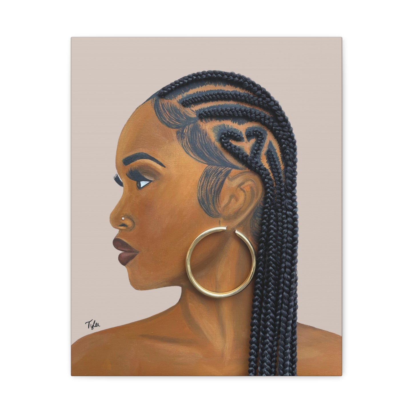 Certified Lover Girl- 2D Canvas Print (No Hair)