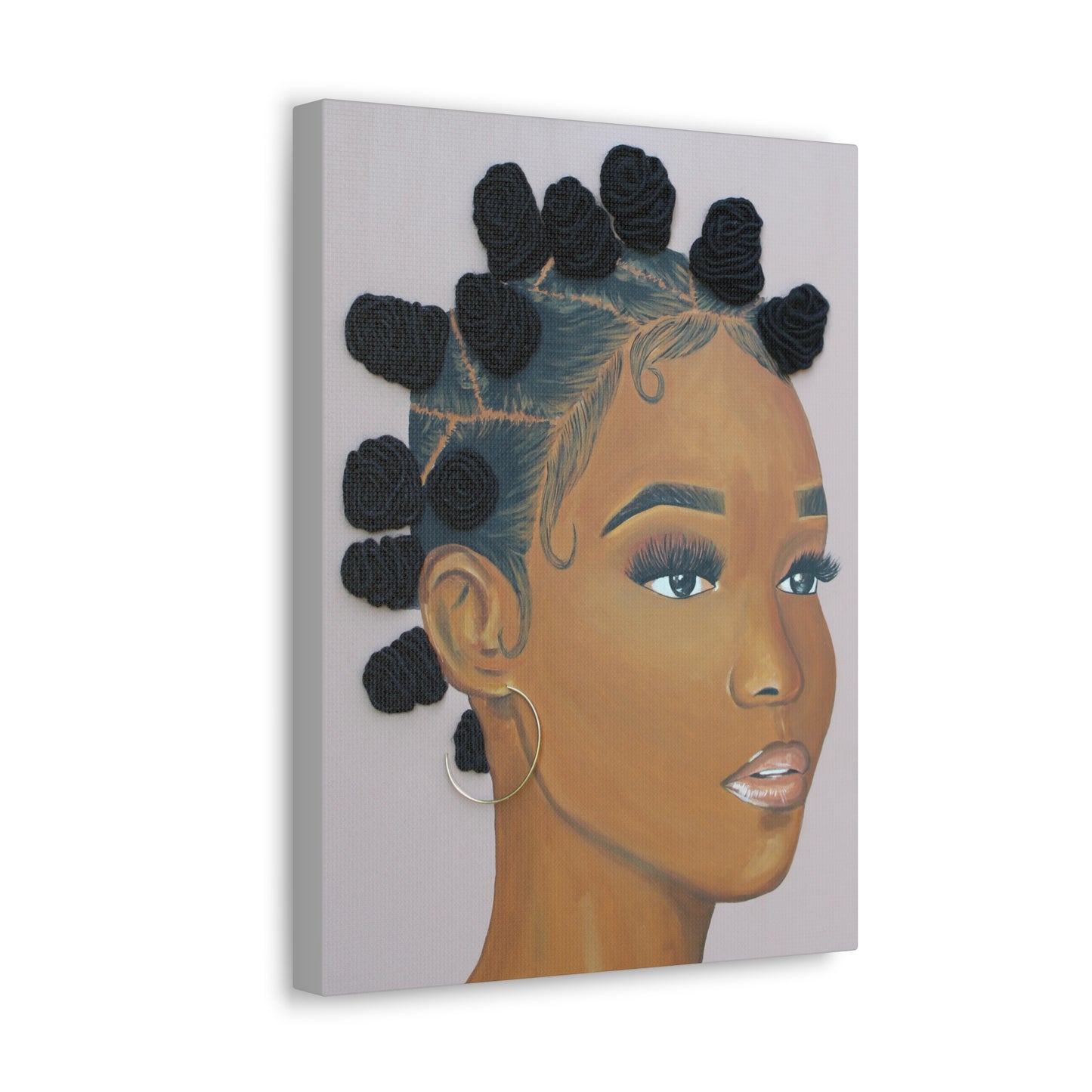 Top Knotch- 2D Canvas Print (no Hair)