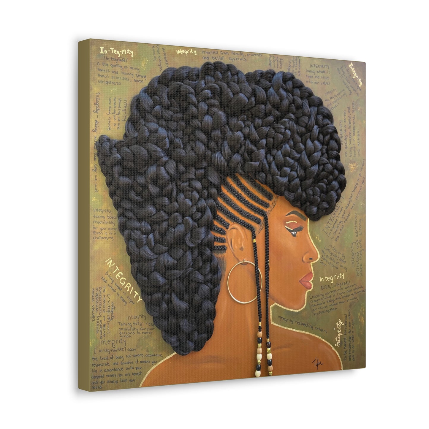 Integrity- 2D Canvas Print (no Hair)