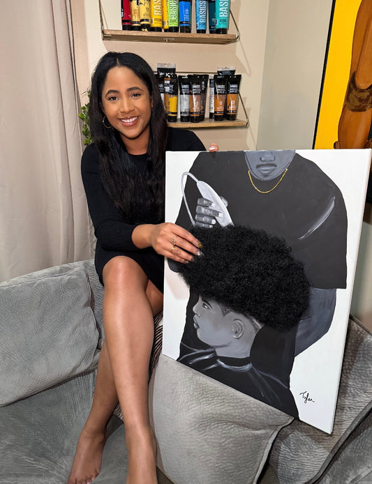 Fresh Cut 3D Original Painting (with Hair)