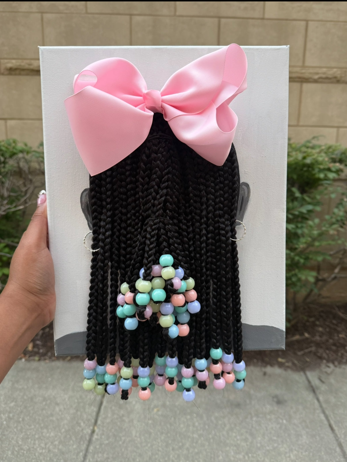 Baby Girl II 3D Original Painting (with Hair)