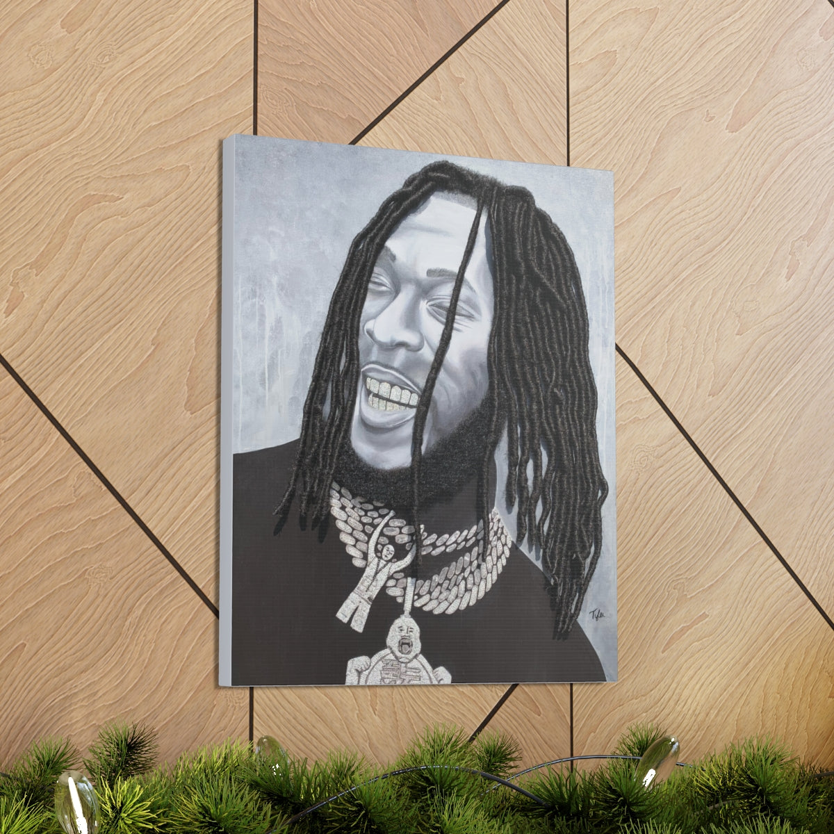 Burna- 2D Canvas Print (no Hair)