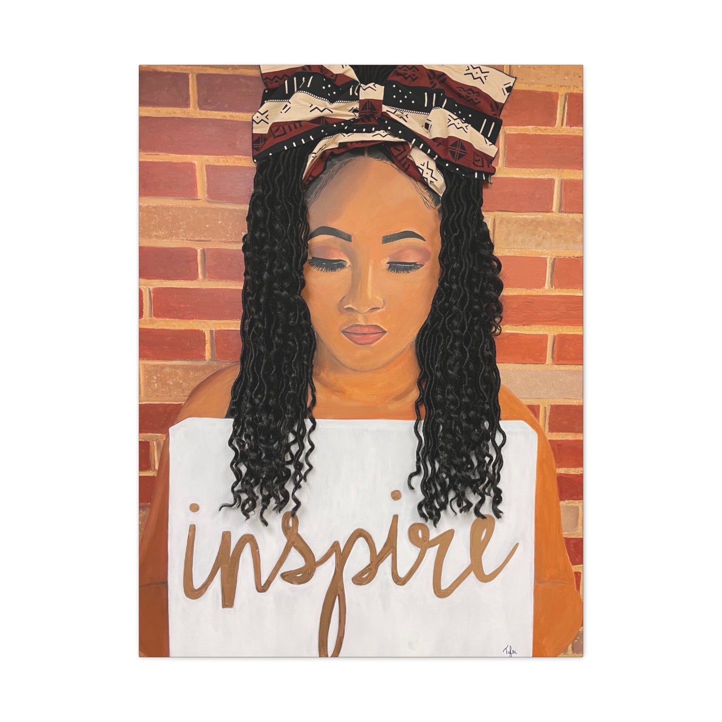 Inspire- 2D Canvas Print (no Hair)