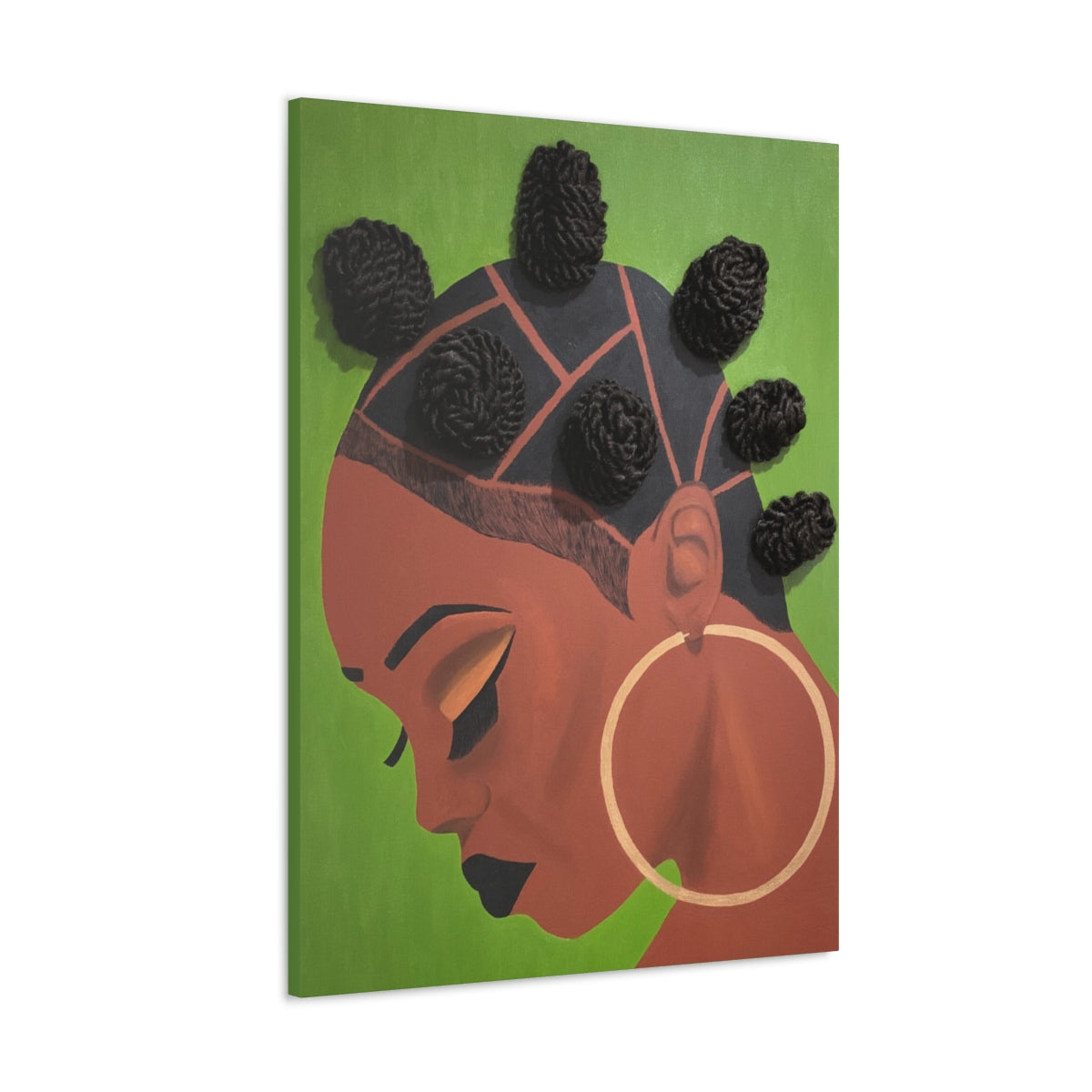 Level Up- 2D Canvas Print (No Hair)