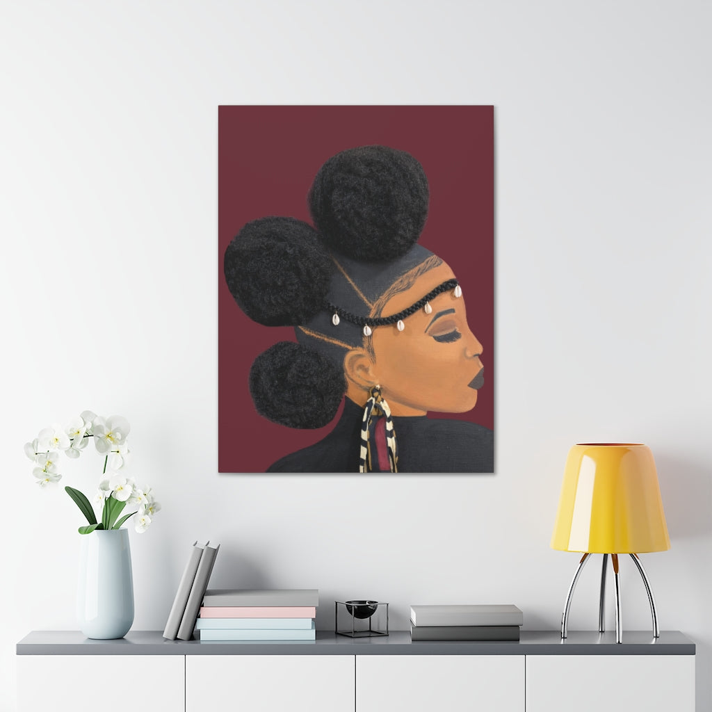 No Vaccine- 2D Canvas Print (No Hair)