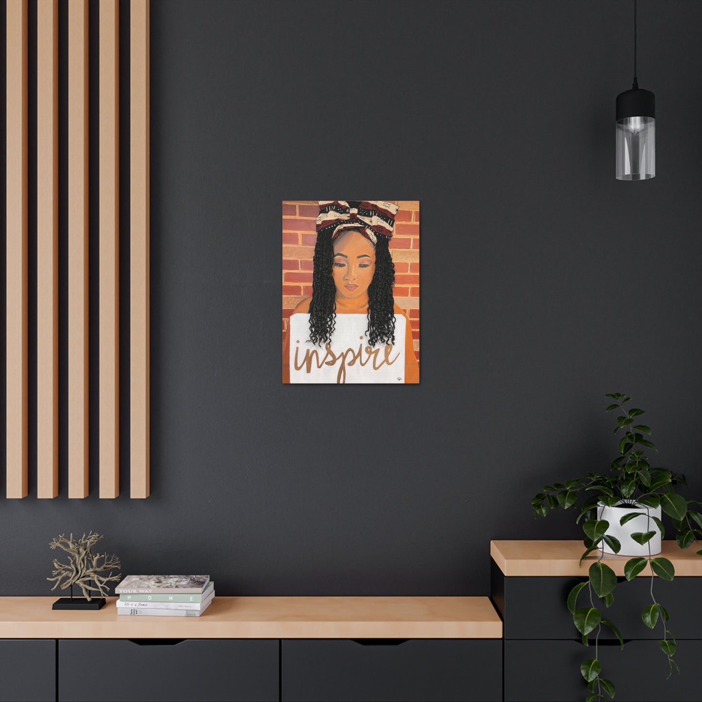 Inspire- 2D Canvas Print (no Hair)