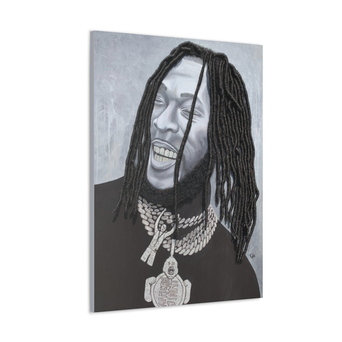 Burna- 2D Canvas Print (no Hair)