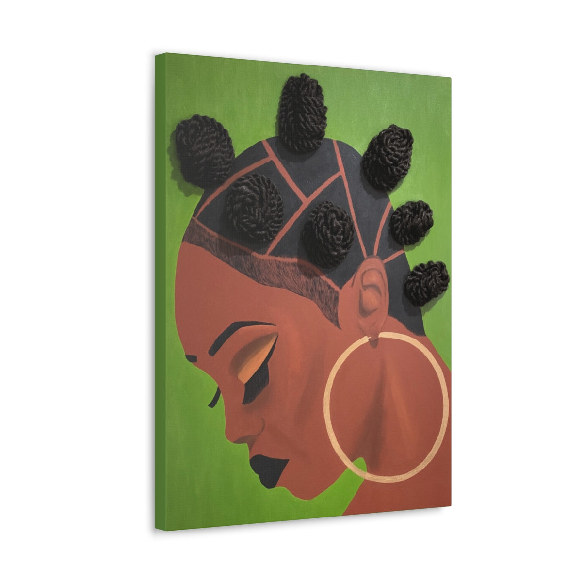 Level Up- 2D Canvas Print (No Hair)