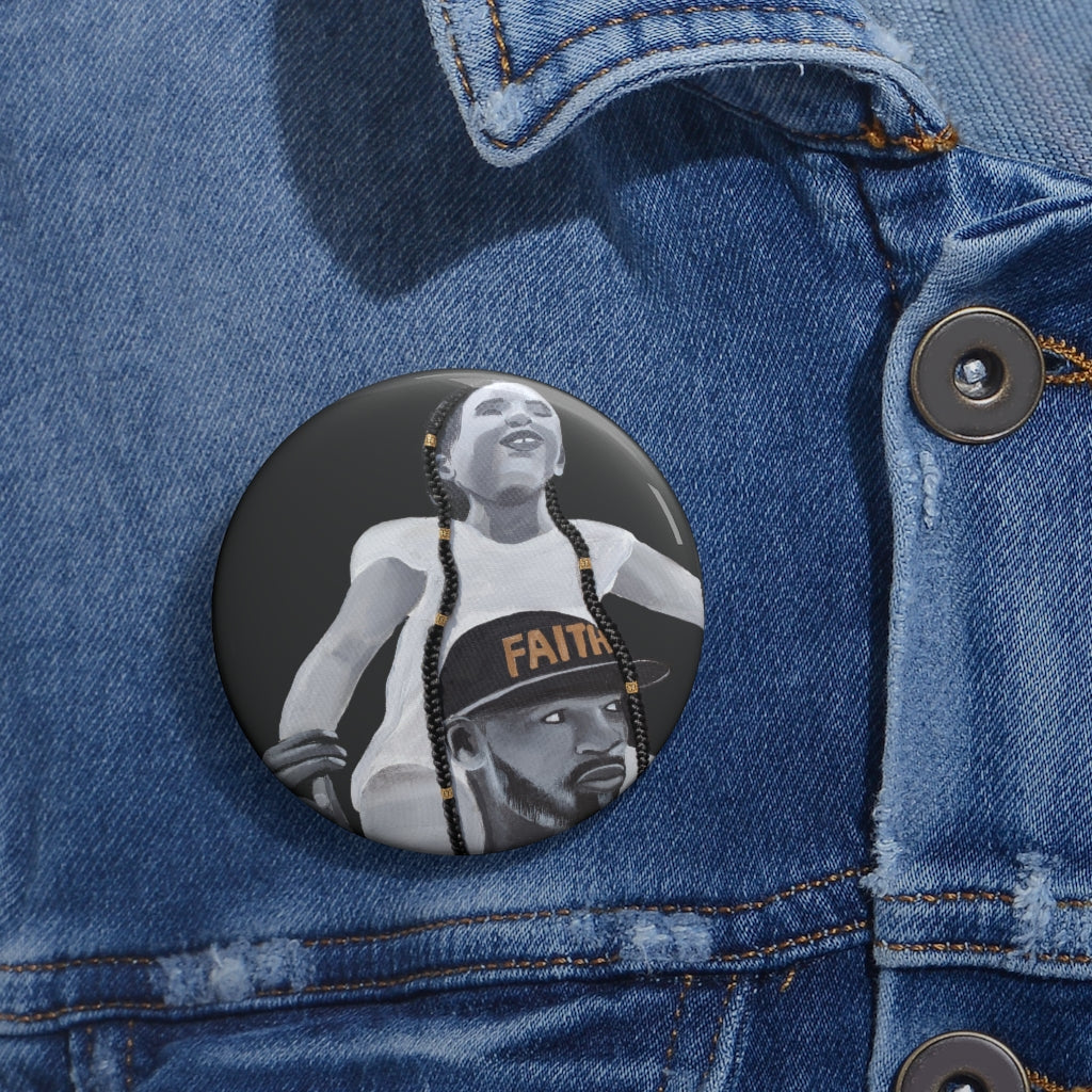 Faith Over Fear 2D Button (No Hair)