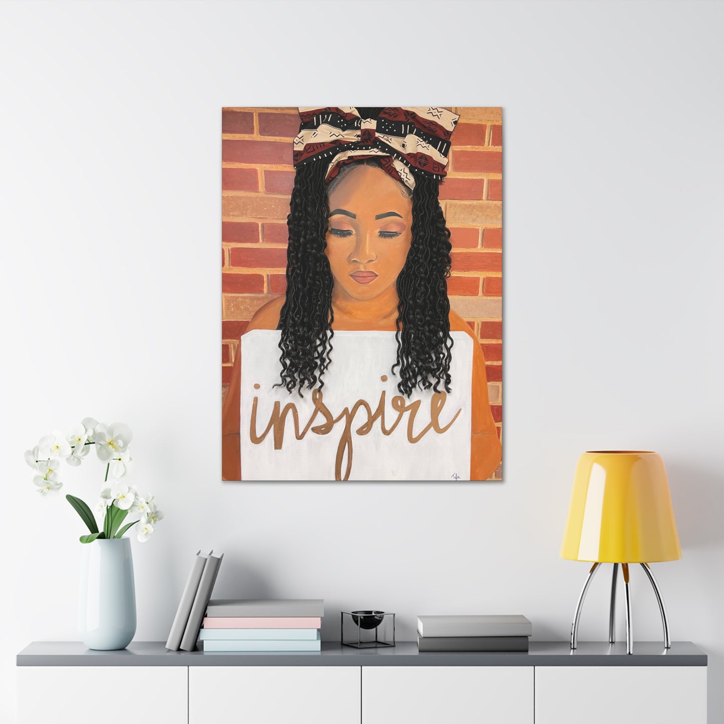 Inspire- 2D Canvas Print (no Hair)