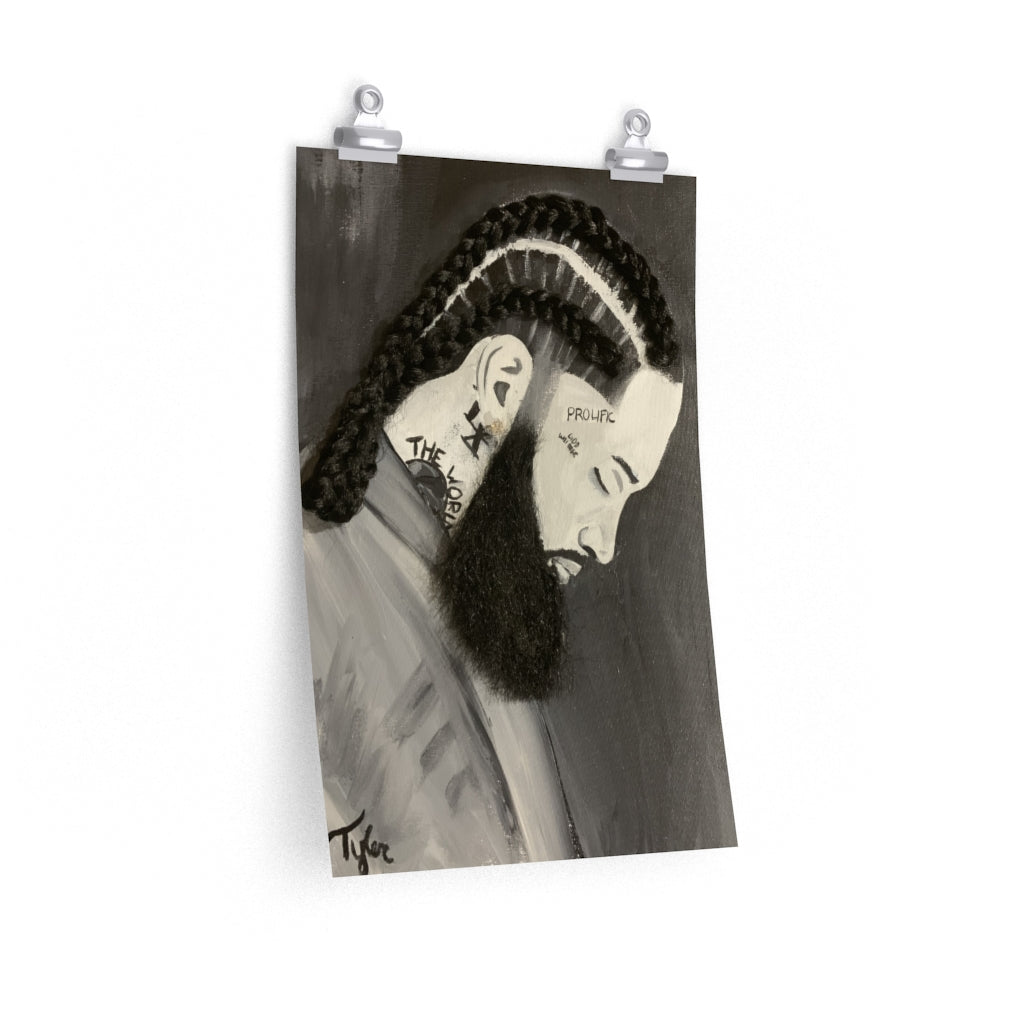 Nipsey 2D Poster Print (No Hair)