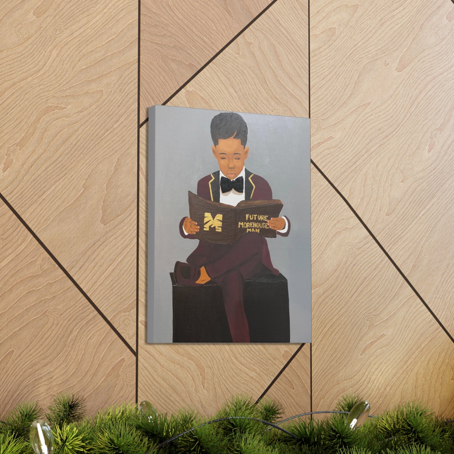 Future Morehouse Man- 2D Canvas Print (No Hair)