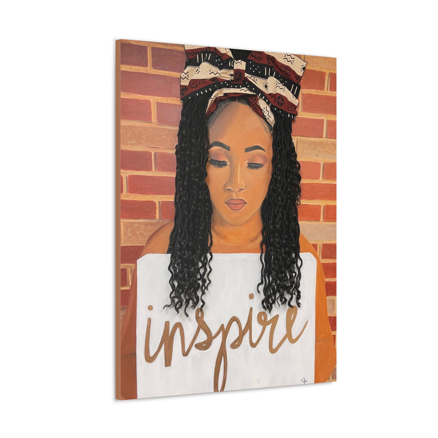 Inspire- 2D Canvas Print (no Hair)