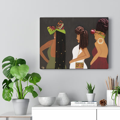 CurlFriends- 2D Canvas Print (no Hair)