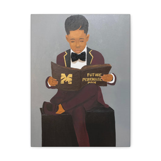 Future Morehouse Man- 2D Canvas Print (no Hair)