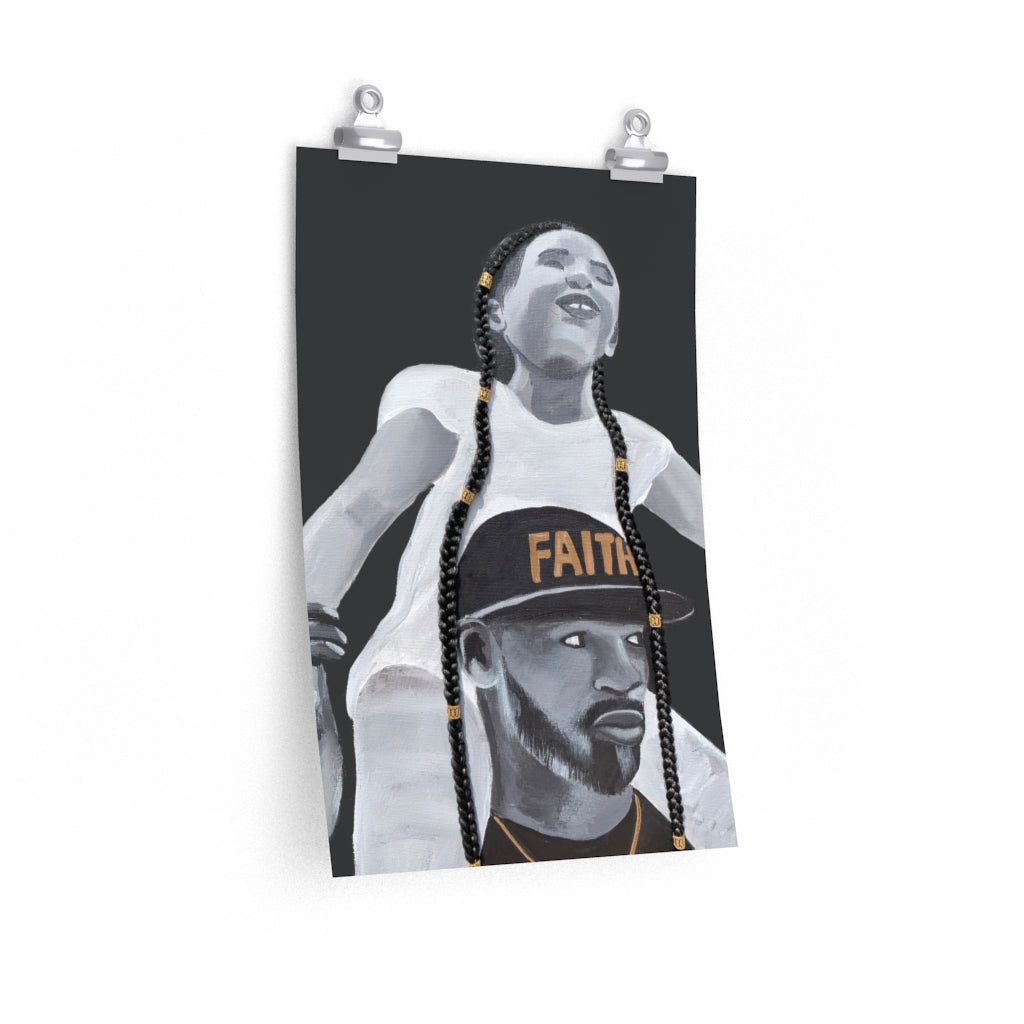 Faith Over Fear 2D Poster Print (No Hair)