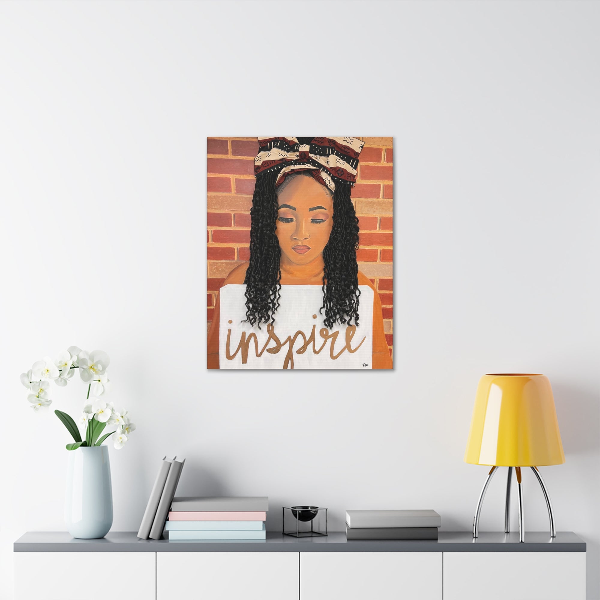 Mesmerized- 2D Canvas Print (no Hair) - Inspire by Tyler LLC