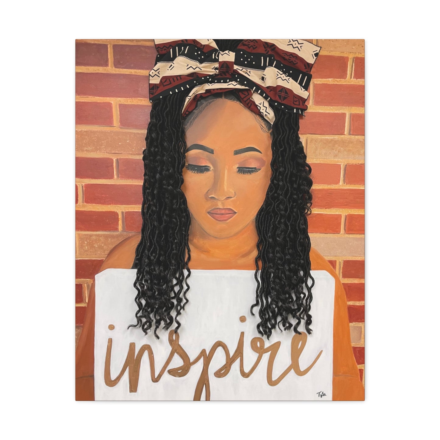 Inspire- 2D Canvas Print (no Hair)