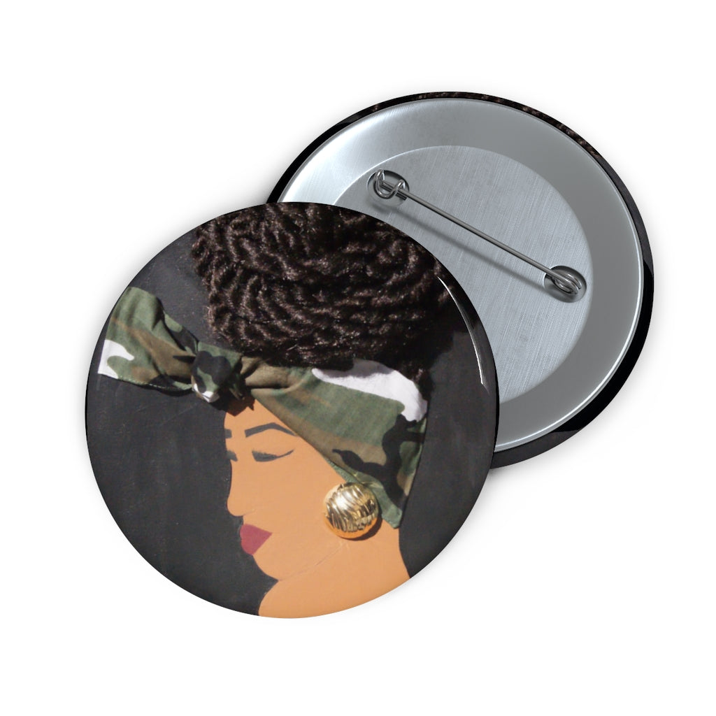 Bun Life Camo 2D Button (No Fabric)