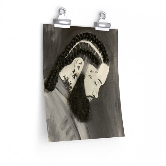 Nipsey 2D Poster Print (No Hair)