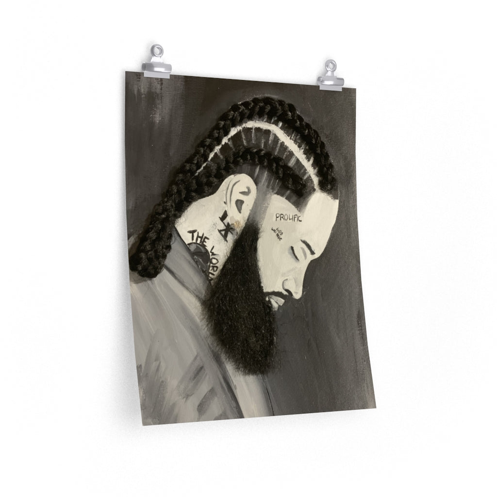 Nipsey 2D Poster Print (No Hair)