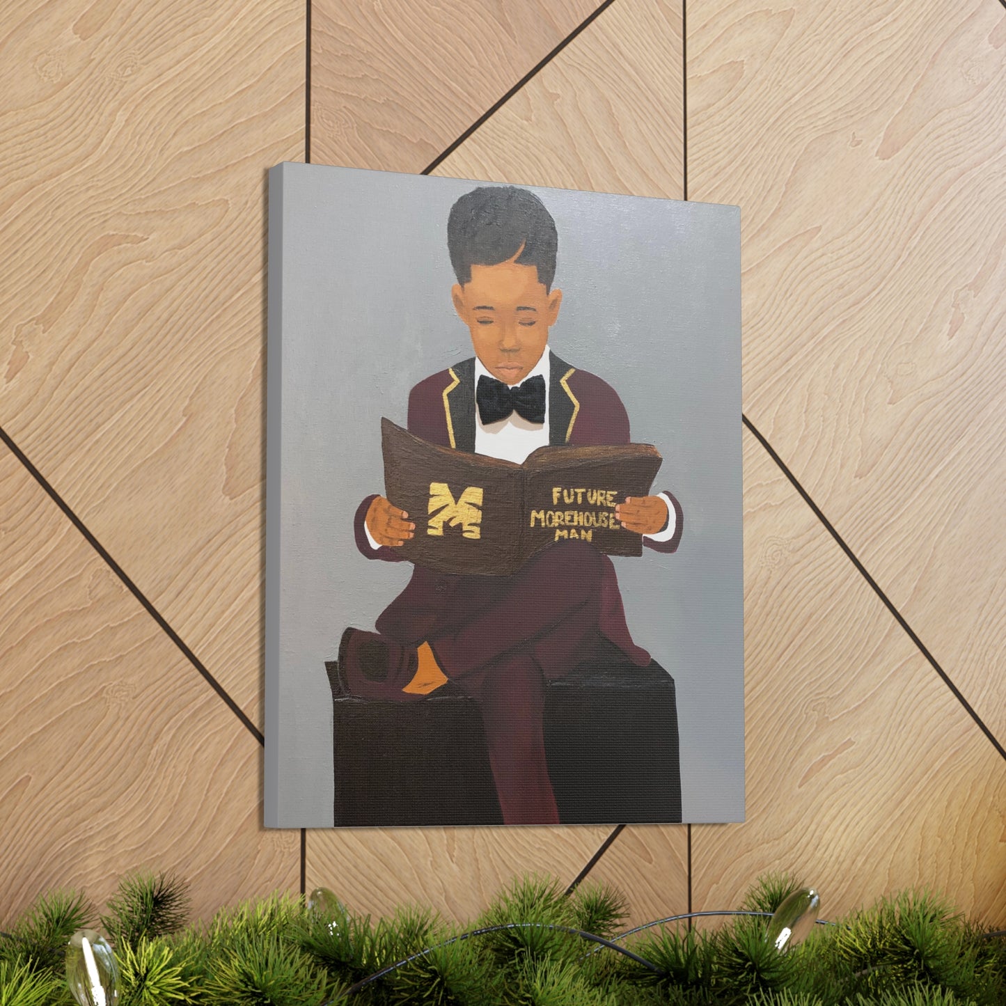 Future Morehouse Man- 2D Canvas Print (No Hair)