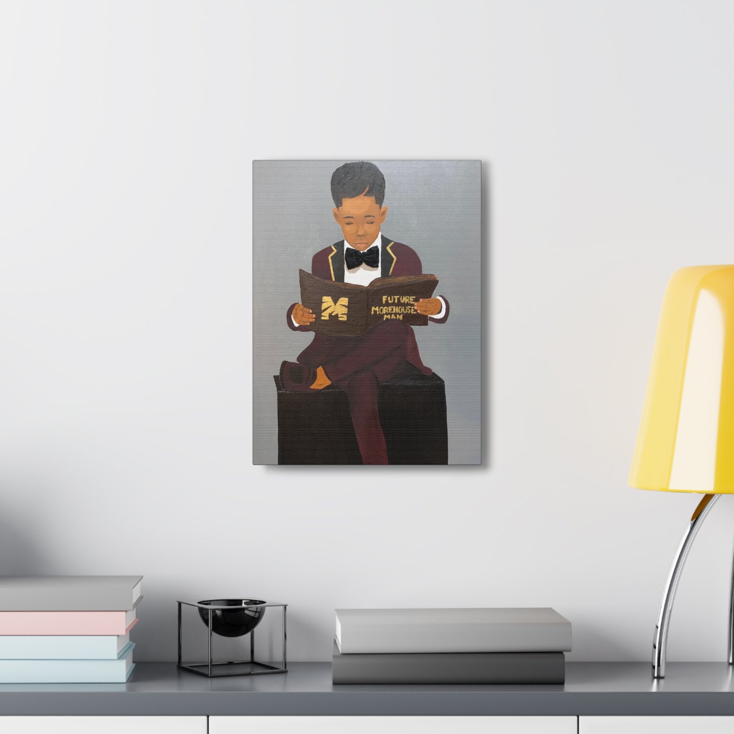 Future Morehouse Man- 2D Canvas Print (No Hair)