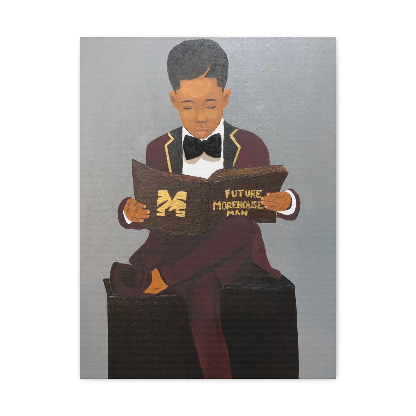 Future Morehouse Man- 2D Canvas Print (No Hair)