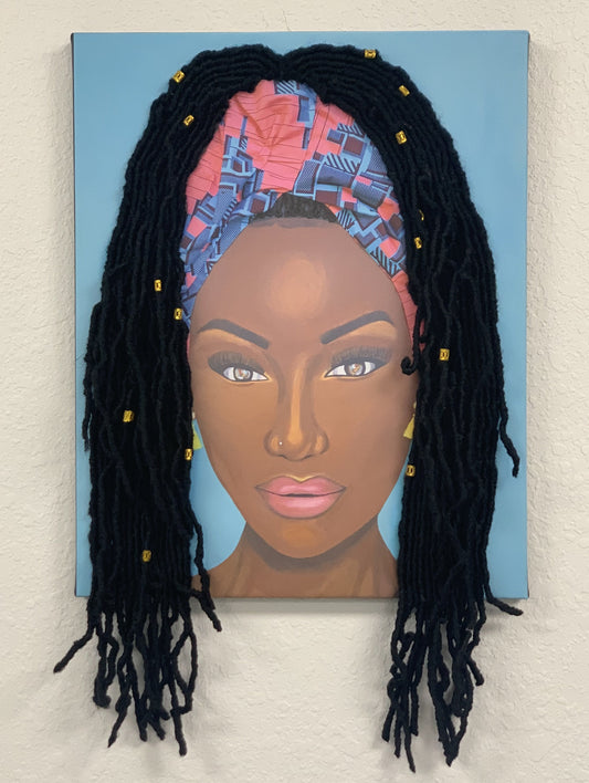 Mesmerized- 3D Canvas Print (With Hair)